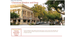 Desktop Screenshot of claremontwindowanddoor.com