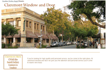 Tablet Screenshot of claremontwindowanddoor.com